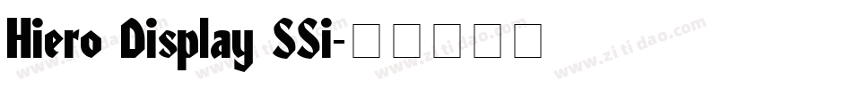Hiero Display SSi字体转换